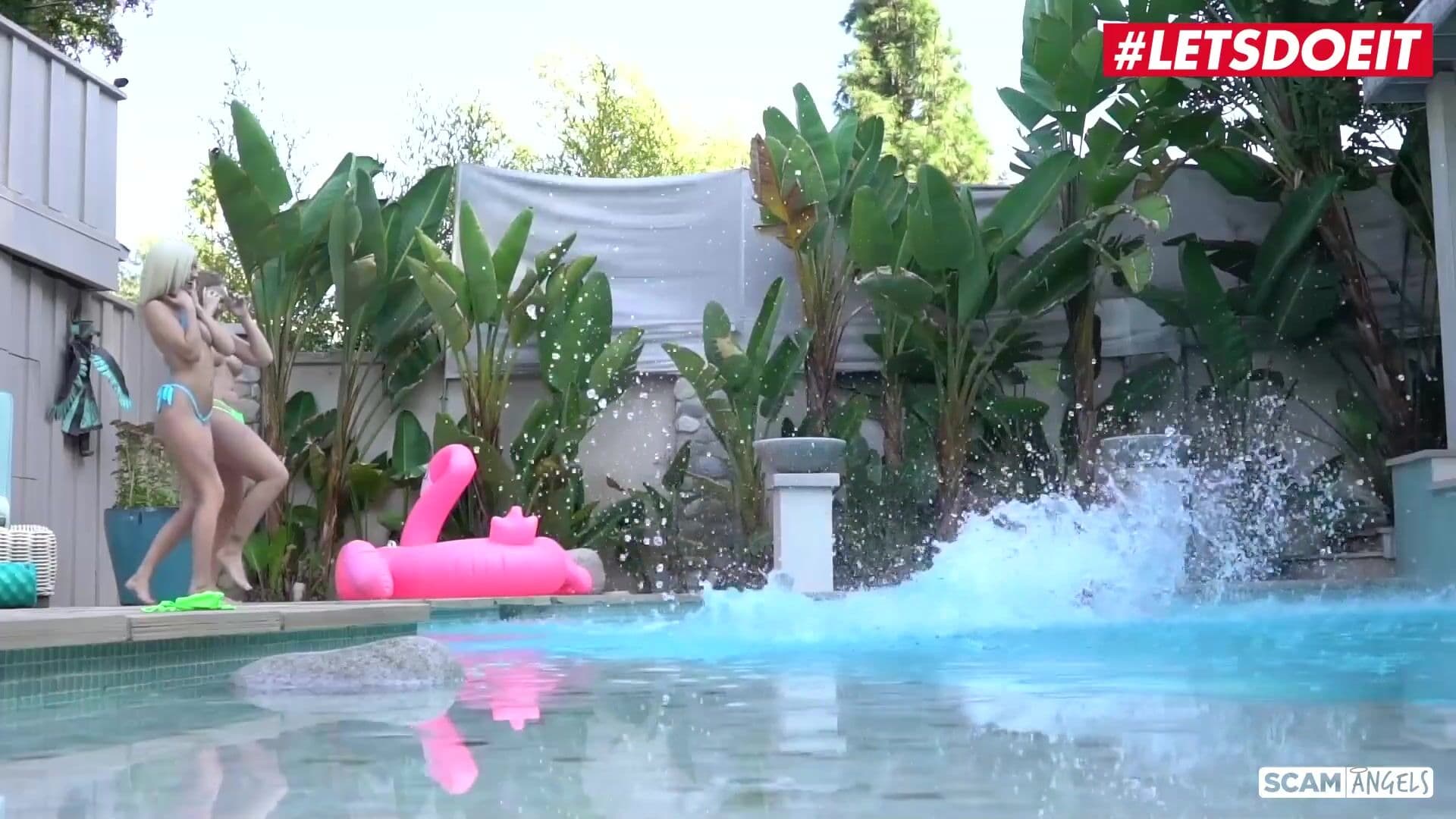 LETSDOEIT - Bailey Brooke And Kiara Cole Get Their Hairy Pussies Filled By Logan Long